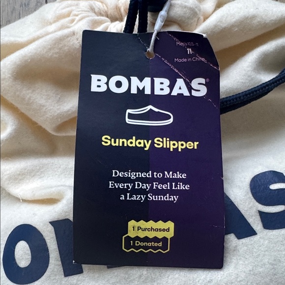 Bombas Sunday Slipper Navy Blue New with Bag Men’s Size 11 - Picture 10 of 10